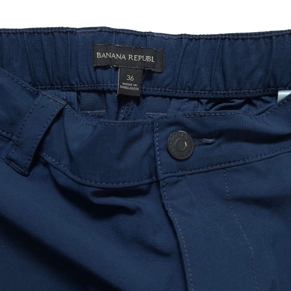 Banana Republic Mens Shorts Size 36 Navy Blue Casual‎ Chino Golf Walking - Picture 7 of 10